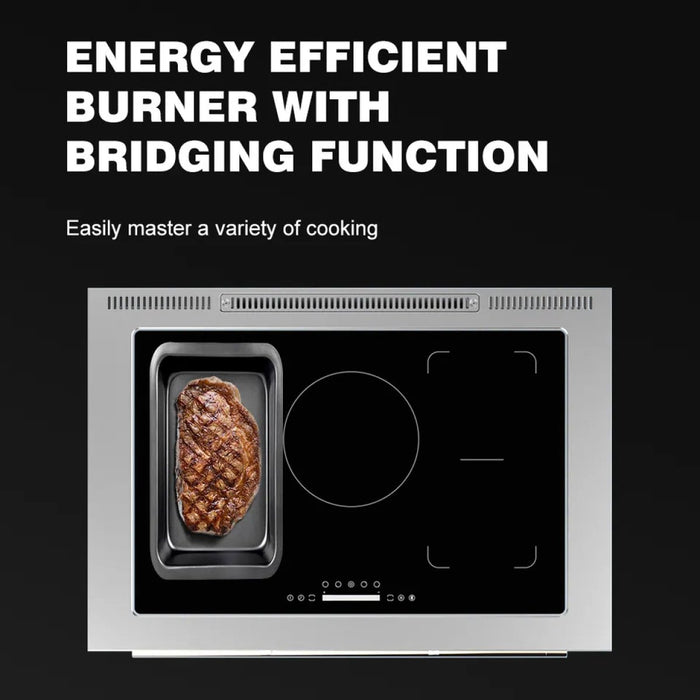 Professional Induction Range with 5 zone and Multifunction Convection Oven |  ALTAY900