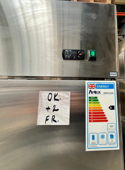 Atosa Stainless Steel Single Door Upright Fridge - MBF8116 GR-Refurbished Canmac Refurbished