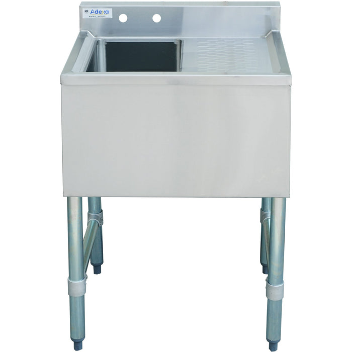 Commercial Bar Sink 1 Bowl Left 643x477x838mm | Bar1 B24 R Makfry