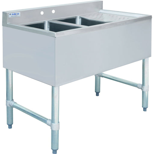 Commercial Bar Sink 2 Bowls Right 900x470x860mm | Bar2 B36 L Makfry