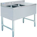 Commercial Bar Sink With Backsplash 2 Bowls Left 914x470x762mm | Bar2 B36 R Makfry