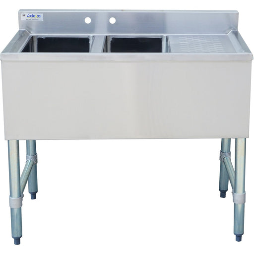 Commercial Bar Sink 2 Bowls Right 900x470x860mm | Bar2 B36 L Makfry