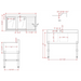 Commercial Bar Sink With Backsplash 2 Bowls Left 914x470x762mm | Bar2 B36 R Makfry
