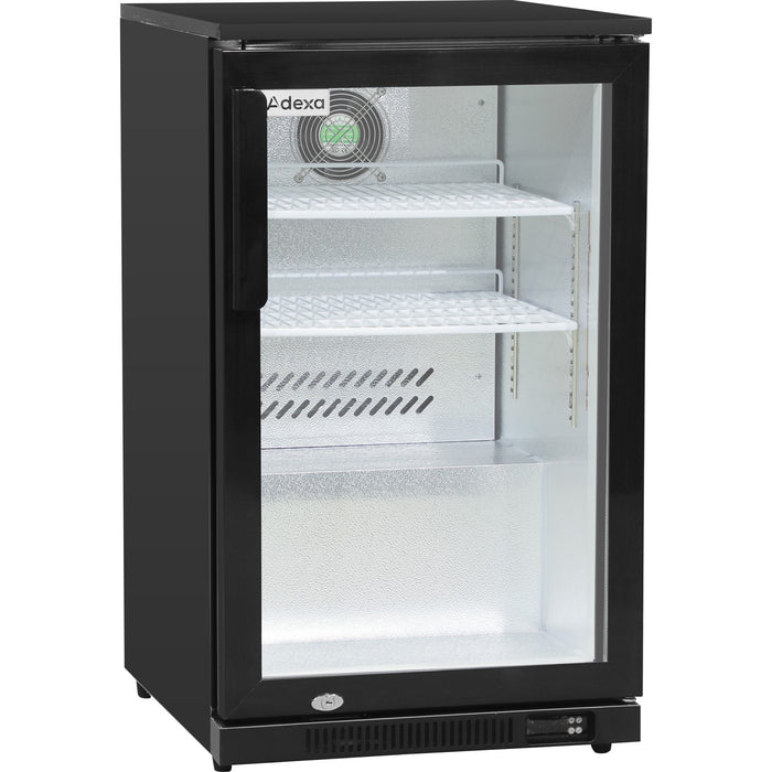 Back bar cooler 1 hinged door 100 litres Black |  BBC1