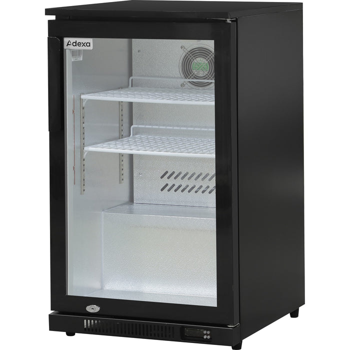 Back bar cooler 1 hinged door 100 litres Black |  BBC1