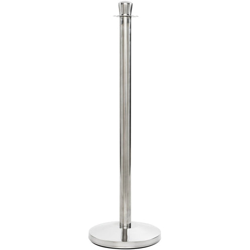 Rope Stanchion with Ball top 320x1000mm Silver |  BBP02B Makfry
