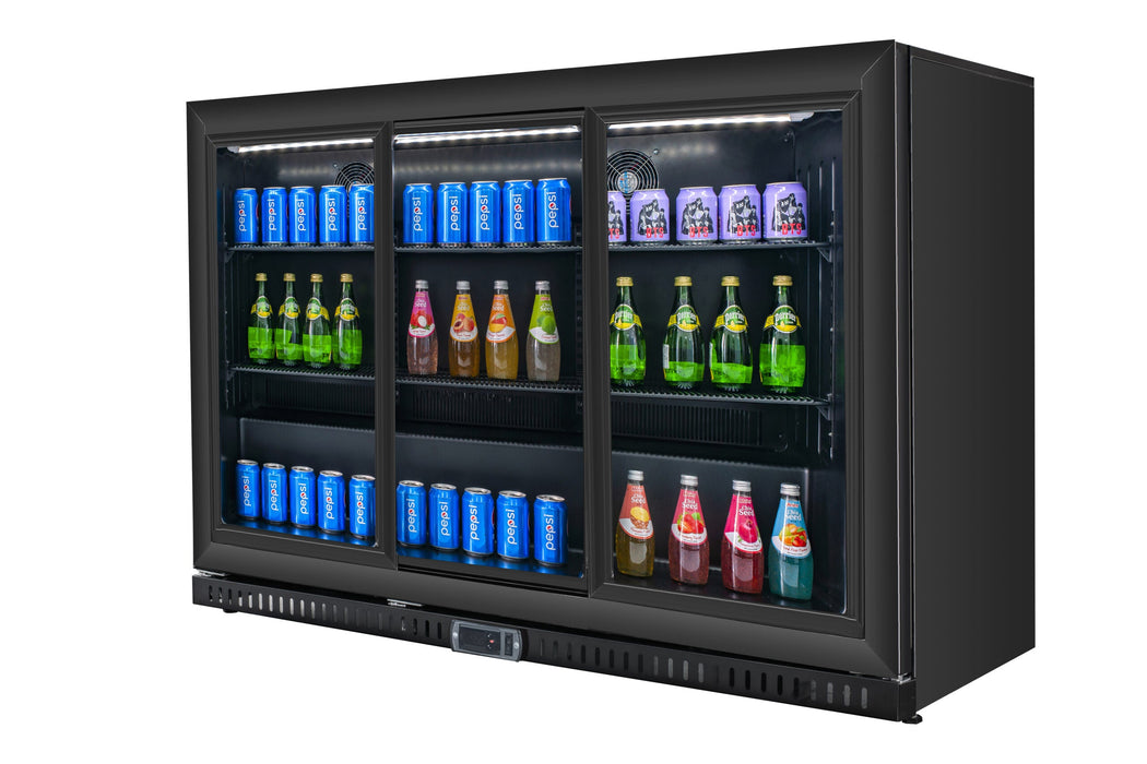 Triple Door Bar Cooler – 328L Canmac Catering Equipment