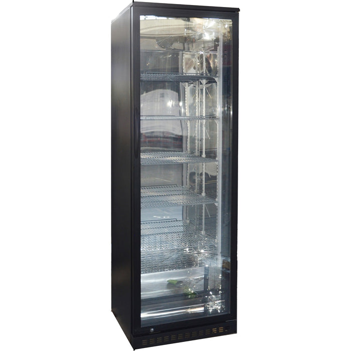 Back bar cooler 1 hinged door 300 litres Black |  BC300G