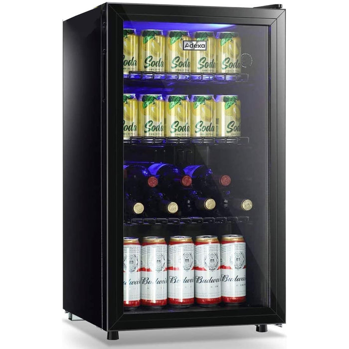 B GRADE Beer Fridge, Bottle cooler Glass door 98 litres Black |  BC98 B GRADE