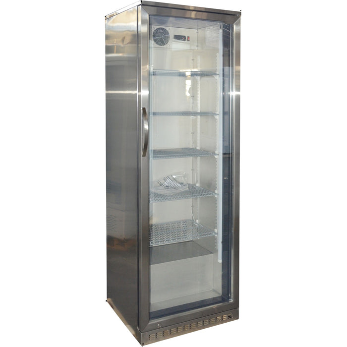 Back bar cooler 1 hinged door 300 litres Stainless Steel |  BCSS300G