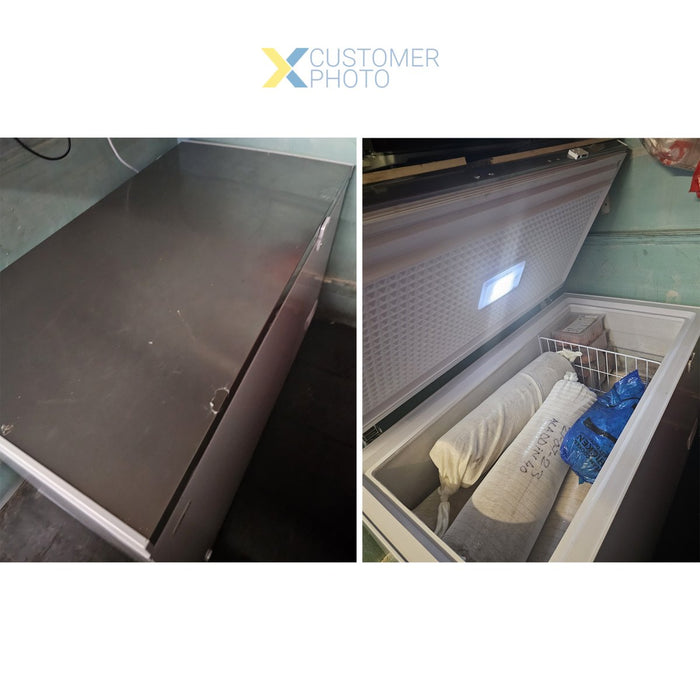 Chest freezer Solid Stainless steel lid 345 litres |  BD355JA