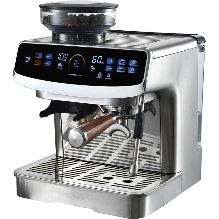 Commercial Semi Automatic Coffee Machine With Grinder &Amp; Touchscreen | Bdcm602 Makfry