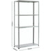 Commercial Galvanised Heavy Duty Shelving Unit 4 Shelves 150kg Loading Capacity 750x300x1500mm |  BG30 Makfry
