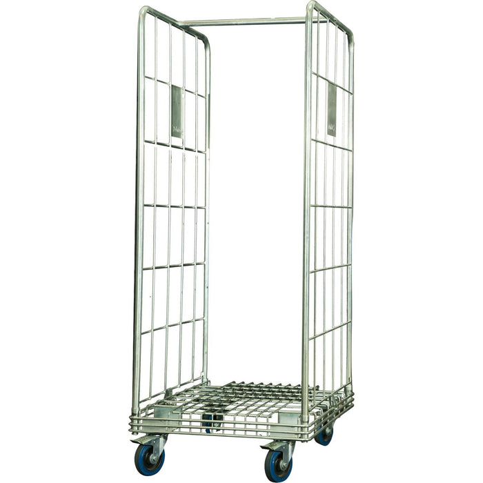Commercial 2 Sided Roll Cage Trolley Zinc Plated Steel 360kg Capacity 680x900x1720mm | Bhk01 Makfry