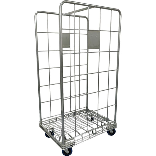 Commercial 2 Sided Roll Cage Trolley Zinc Plated Steel 360kg Capacity 680x900x1720mm | Bhk01 Makfry