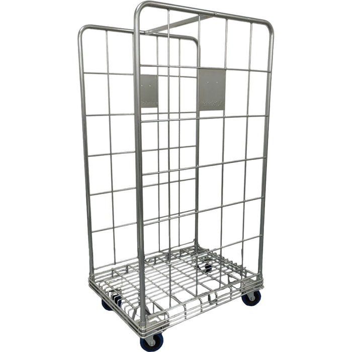Commercial 2 Sided Roll Cage Trolley Zinc Plated Steel 360kg Capacity 680x900x1720mm | Bhk01 Makfry