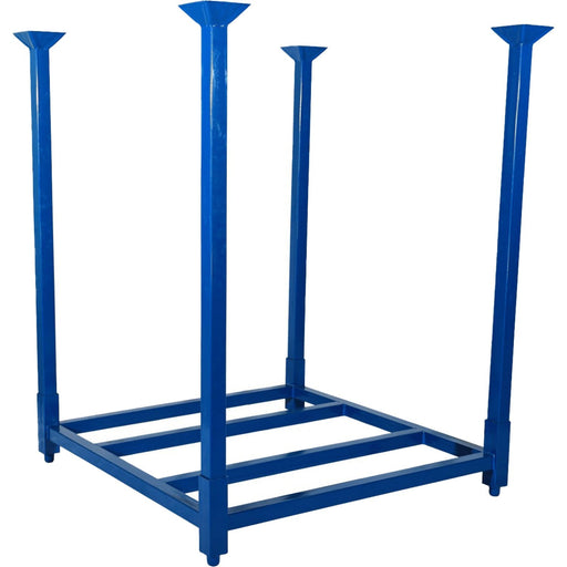 Commercial Heavy Duty Tyre Rack Stackable Powder Coated Steel 1200x1200x1200mm |  BHK113 Makfry