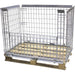 Commercial Heavy Duty Wire Mesh Pallet Cage Stillage Collapsible & Stackable Zinc-Plated Steel 1200x800x1200mm |  BHK38 Makfry