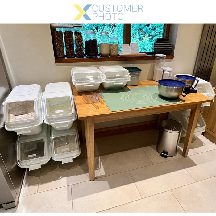 Ingredient Bin 10 litre Transparent lid |  BIN26 Makfry