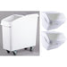 Ingredient Bin Combo 1x80 Litres Mobile &Amp; 2x10 Litres Regular Transparent Lid |  Bcomb2 Makfry