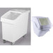 Ingredient Bin Combo 1x100 litres mobile & 1x24 litres regular Transparent lid |  BCOMB3 Makfry