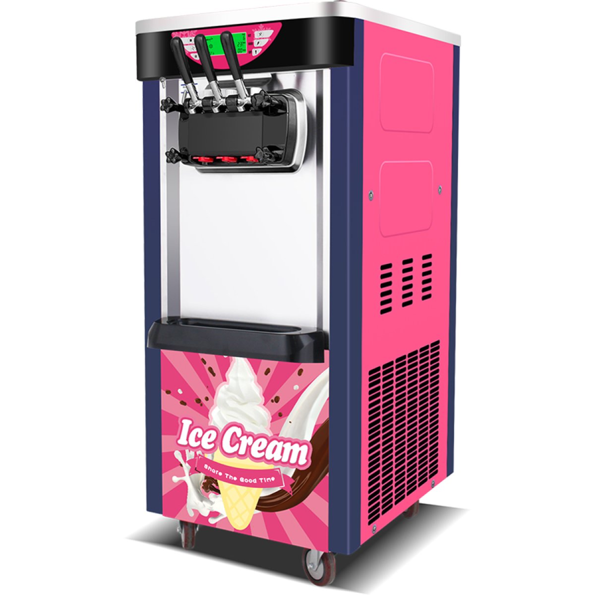 pink soft serve ice cream machine