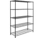 Commercial Shelving Unit 5 Tier 1250kg Width 1800mm Depth 450mm Black Wire |  AMJ412 Makfry