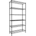 Commercial Shelving unit 6 tier 200kg/shelf Width 1200mm Depth 450mm Black wire |  EB12045200A6 Makfry