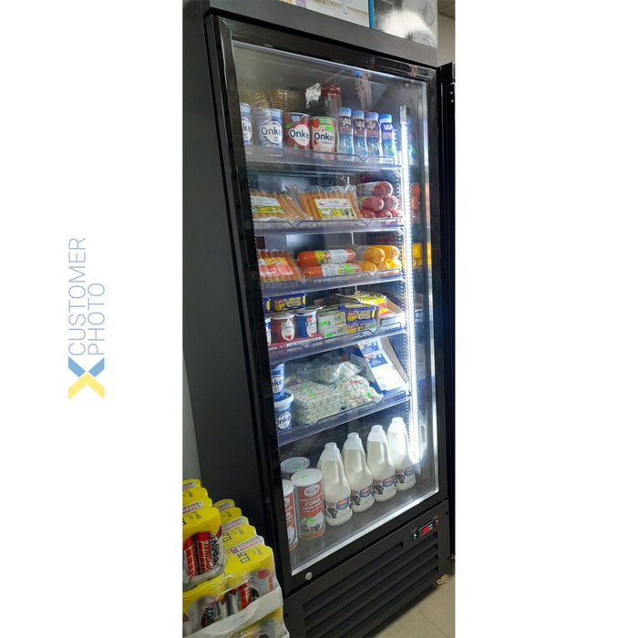 B GRADE Commercial Display Refrigerator with Glass door 600 litres Black |  BLG6001M B GRADE