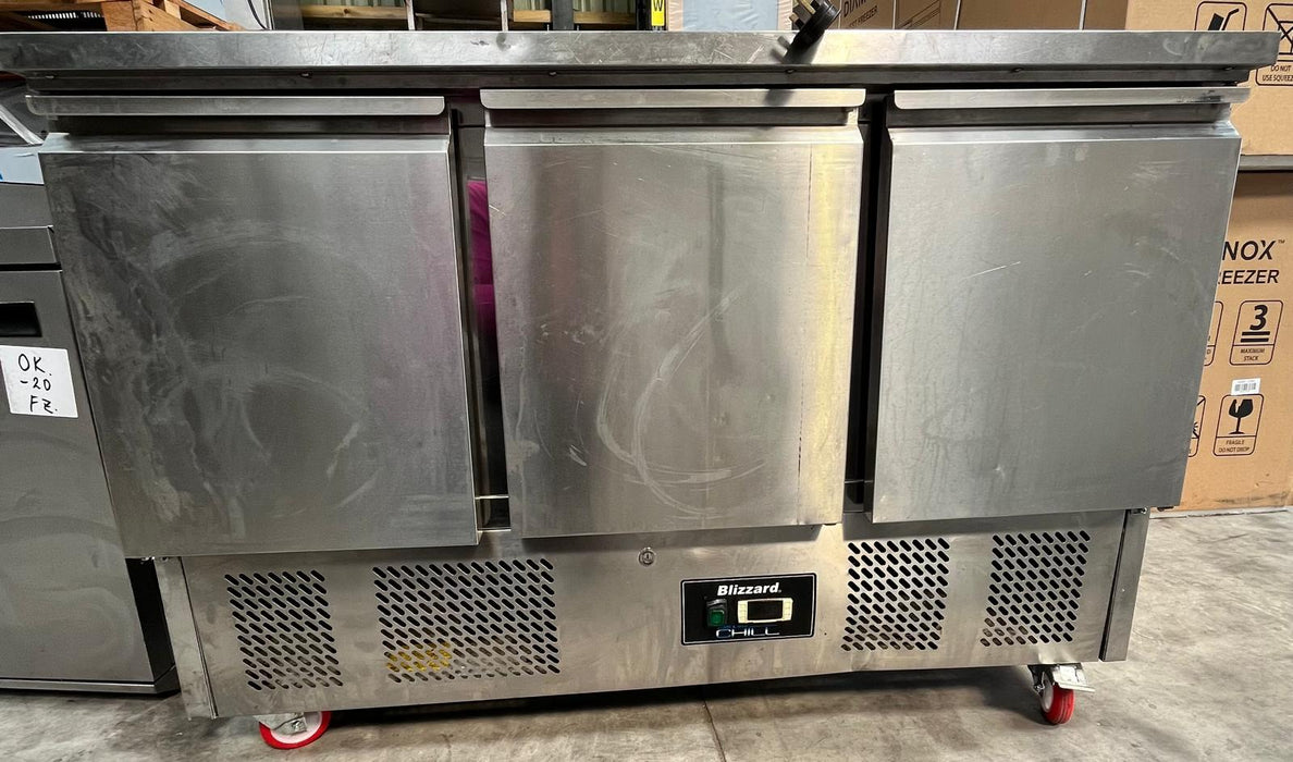 BLIZZARD BCC3 Compact Gastronorm Counter 368L Fridge-Refurbished Canmac Refurbished