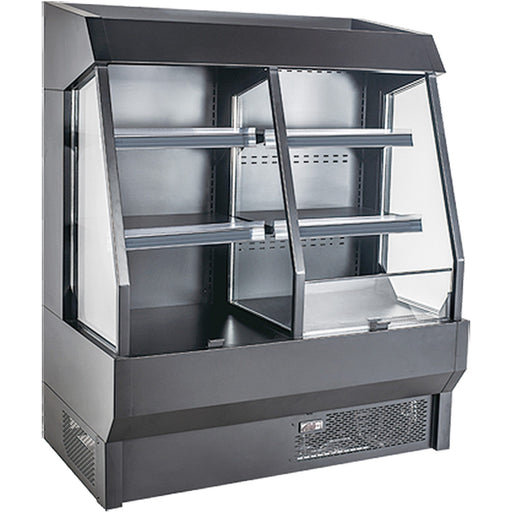 Wall Cabinet Multi Deck Refrigerator Night Curtain Black 1220x700x1470mm | Bluel202 Makfry