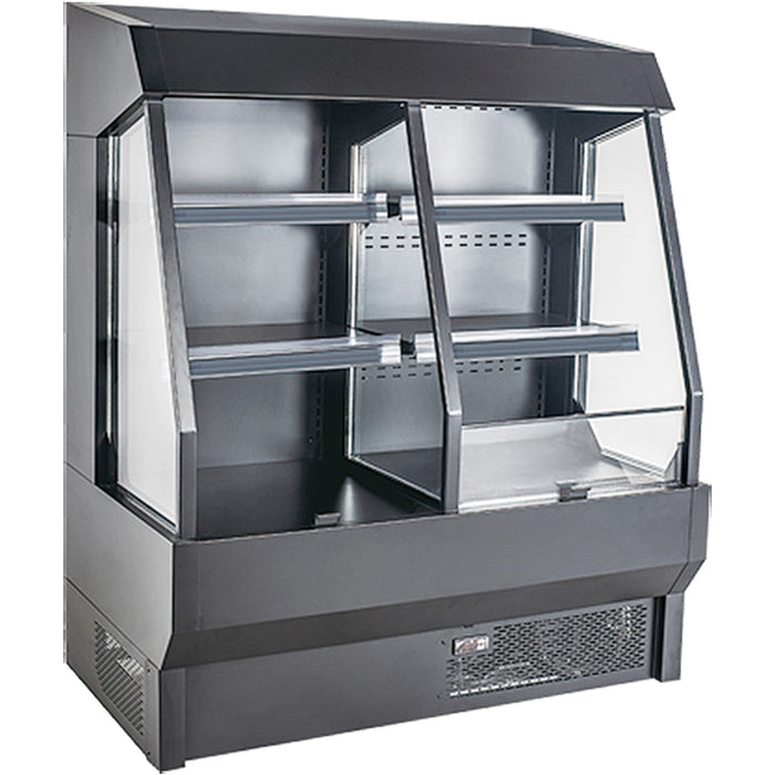 Wall Cabinet Multi Deck Refrigerator Night Curtain Black 1220x700x1470mm | Bluel202 Makfry