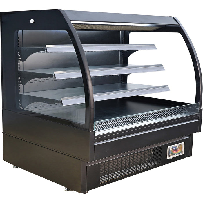 Wall Cabinet Multi Deck Refrigerator Night Curtain Black 1520x700x1395mm | Bluel214 Makfry