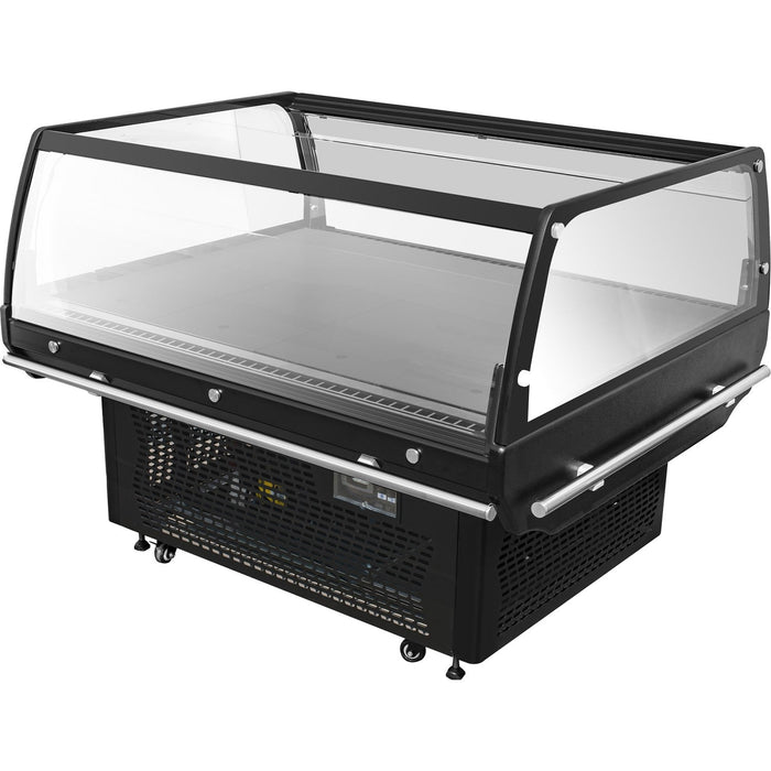 Refrigerated Promotion Display Cabinet 230 Litres Ventilated Cooling 1360x1095x960mm | Bluel234 Makfry