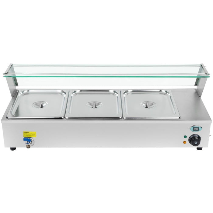 B GRADE Display Bain Marie Counterop 3xGN1/2 |  BM3D B GRADE