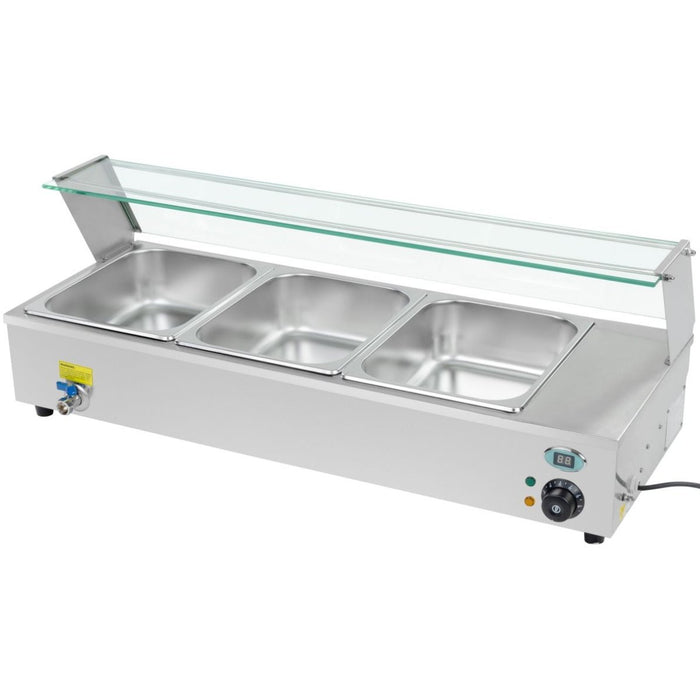 B GRADE Display Bain Marie Counterop 3xGN1/2 |  BM3D B GRADE