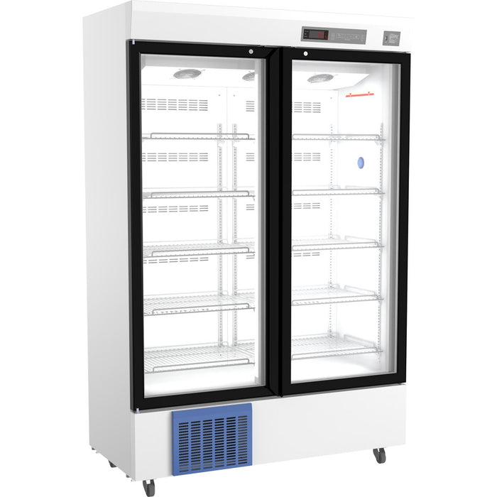Medical Refrigerator Upright Double Glass door 10 Shelf |  BPR5V628