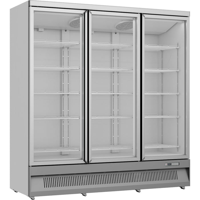 Commercial Display cooler 1664 litres Triple hinged doors Bottom mount |  BR404