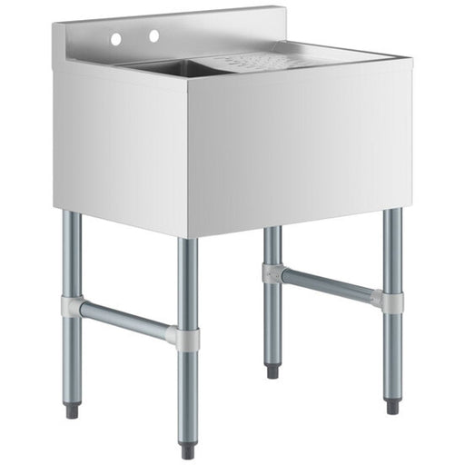 Commercial Sink Stainless Steel 1 Bowl Right Side Drain Board | Bs1 T24 R Makfry