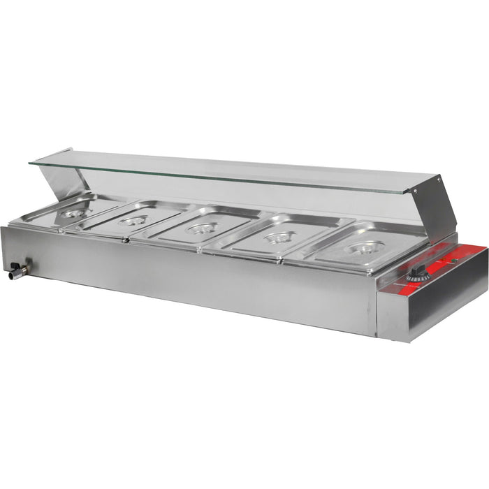 Display Bain Marie Countertop 5xGN1/2 |  BT05