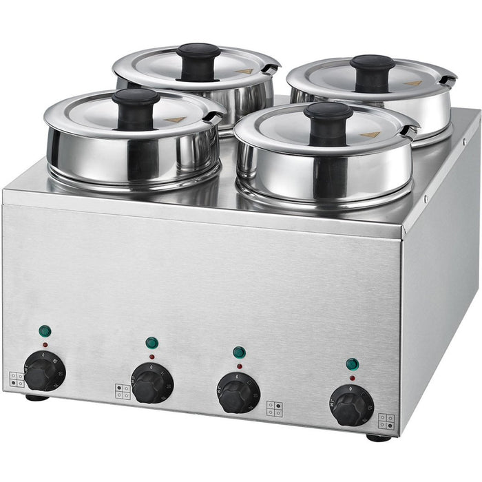 Bain Marie 4 Hot pots 4x3.5 litres |  BMP44