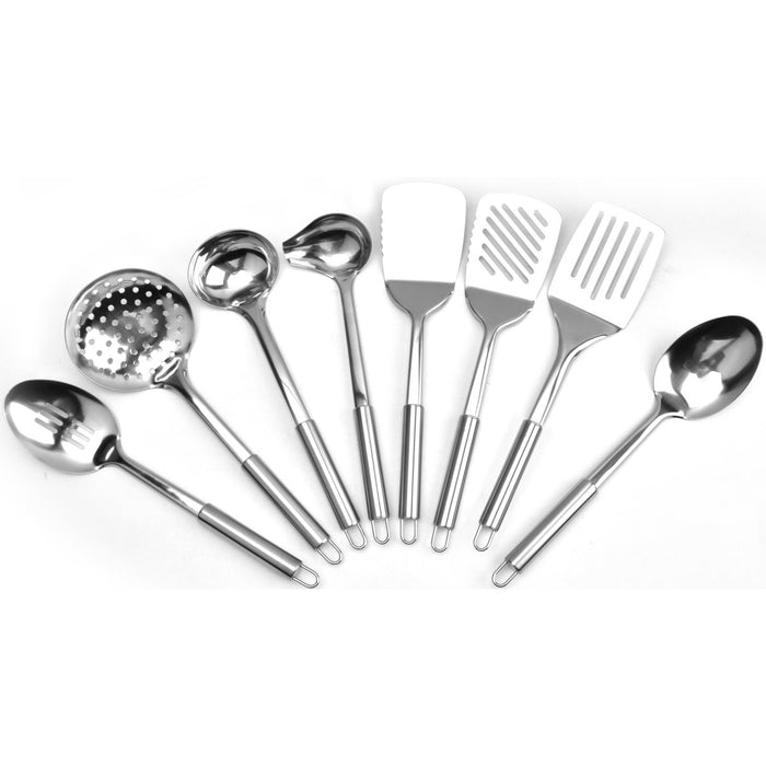 8 Piece Essential Cooking Utensil Kit Stainless Steel |  C0066