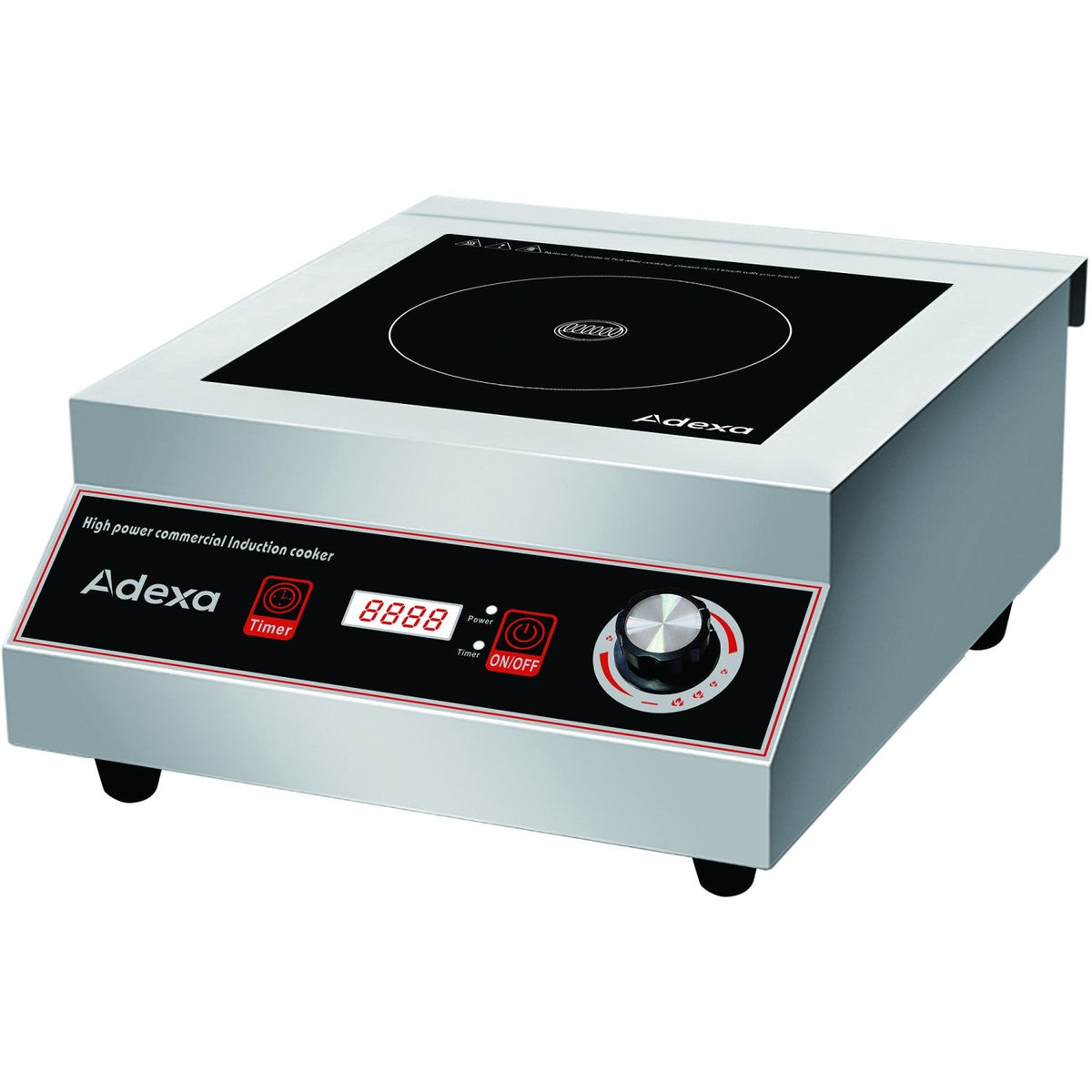 Commercial Induction Cooker 2800W Push Button & Knob Control | C05D ...