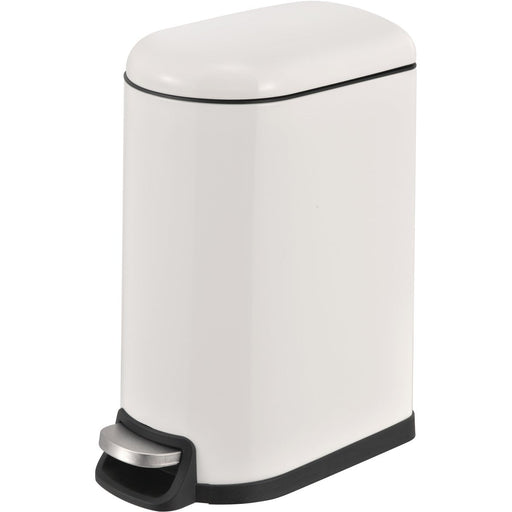 Rectangular Soft Close Pedal Waste Bin 40L Matt White |  C10076FM40L Makfry