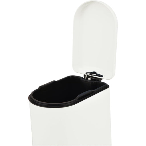 Rectangular Soft Close Pedal Waste Bin 40L Matt White |  C10076FM40L Makfry