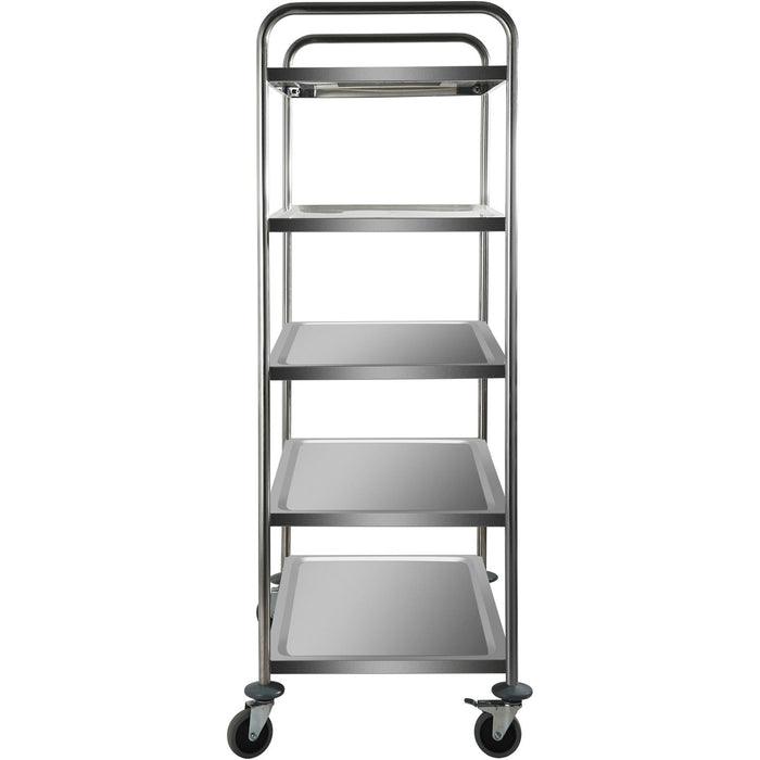 Professional Stainless Steel Trolley 5-Tiers 150kg Capacity 920x600x1540mm |  CARRO5 Makfry