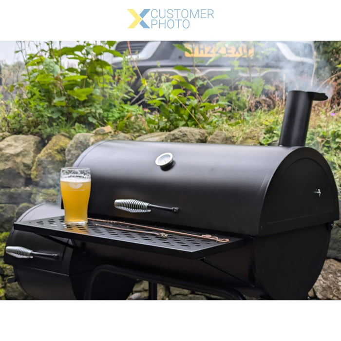Charcoal BBQ Grill with Smoker |  CC1830F Makfry