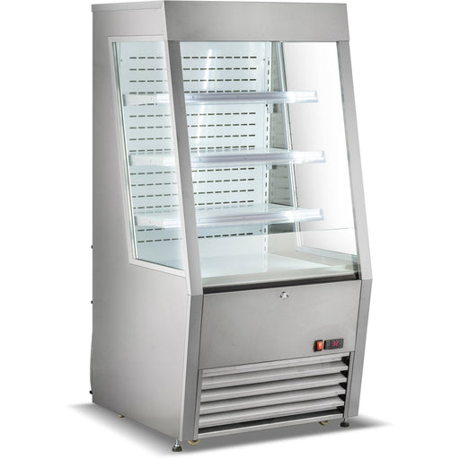 Commercial Display Merchandiser Fridge 245 Litres 3 Shelves Stainless Steel | Cf260 S Makfry