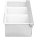 Garnish Tray / Condiment Dispenser with Lid 3 compartments Stainless steel & Plastic |  CHB03 Makfry