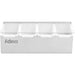 Garnish Tray / Condiment Dispenser with Lid 4 compartments Stainless steel & Plastic |  CHB04 Makfry